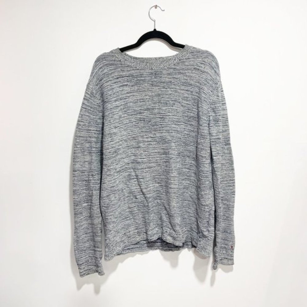 Tommy Hilfiger Premium Cotton Crew Neck Gray Sweater